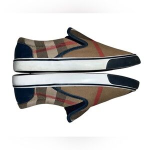Kids Burberry Classic Slip On Sneakers Size 35 (3.5)